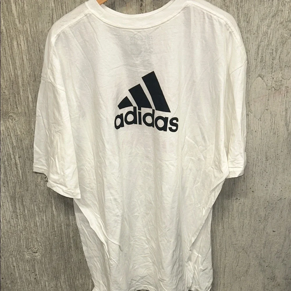 Adidas‎ White and Red Nebraska Football Tee XXL